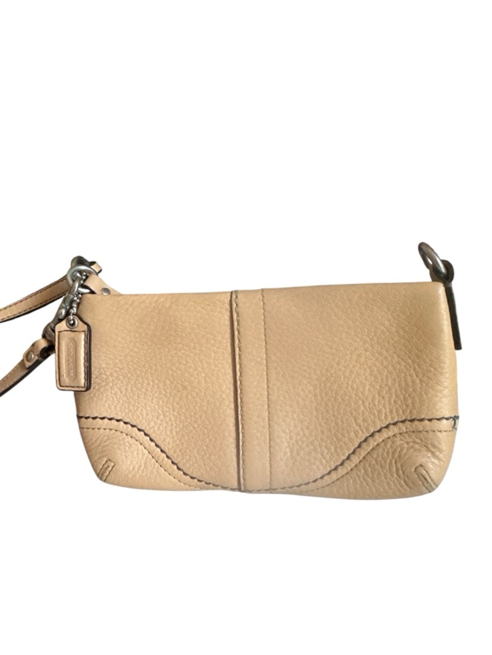 Vintage Y2K Coach pebbled leather demi pouch/wristlet